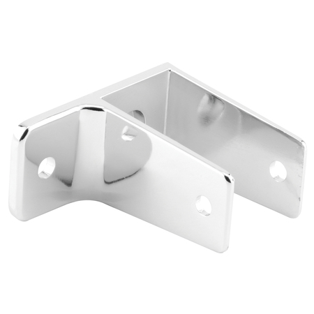 PRIME-LINE One Ear Wall Bracket, For 3/4 in. Panels, Zinc Alloy, Chrome Plated Single Pack 656-2893
